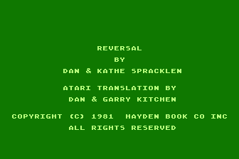 Reversal atari screenshot