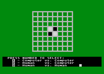 Reversi atari screenshot