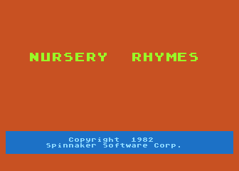 Rhymes and Riddles atari screenshot