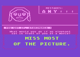 Rhymes and Riddles atari screenshot