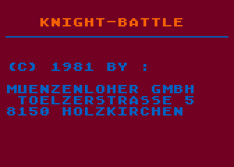 Ritterkampf / Froschjagd atari screenshot