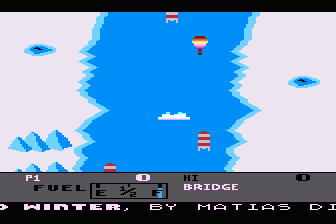 River Raid - Cold Winter atari screenshot