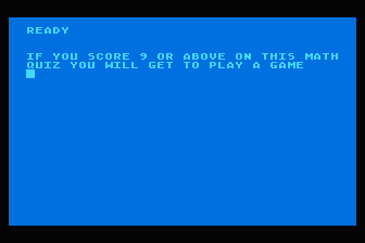 Road Math atari screenshot