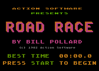 Road Race atari screenshot