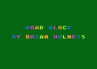 Roadblock atari screenshot