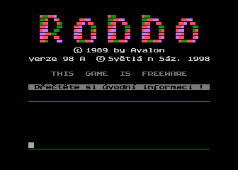 Robbo 98A atari screenshot