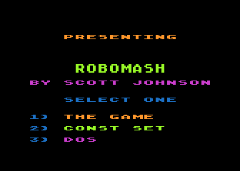 Robomash atari screenshot