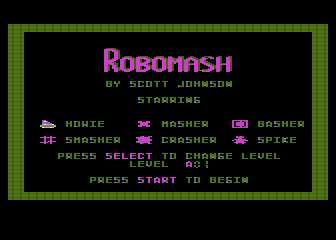 Robomash atari screenshot