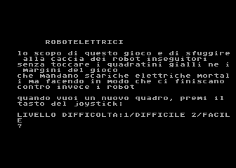 Robot Elettrici atari screenshot