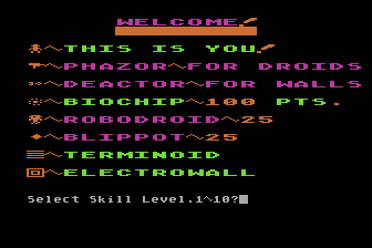 Roboventure atari screenshot