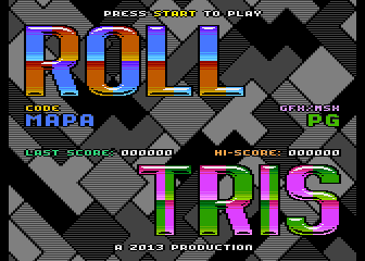 Rolltris atari screenshot