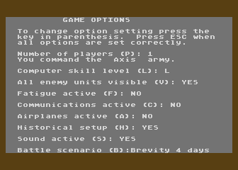 Rommel - Battles for Tobruk atari screenshot