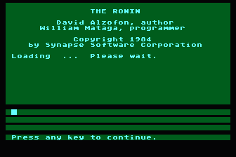 Ronin atari screenshot