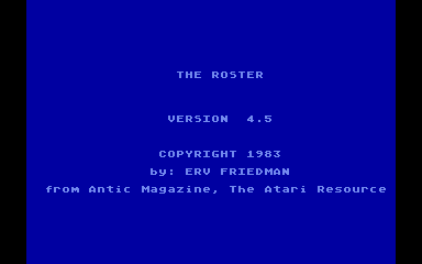 Roster (The) — screenshot 1