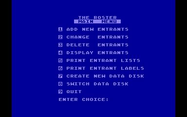 Roster (The) atari screenshot