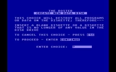 Roster (The) atari screenshot