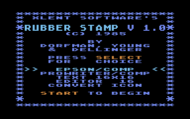 Rubber Stamp atari screenshot