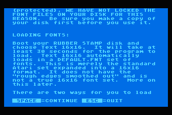 Rubber Stamp Hi-Res 16 Font Library Disk #2
