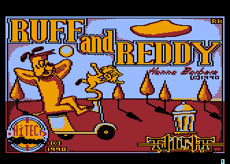 Ruff and Reddy in the Space Adventure atari screenshot