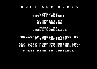Ruff and Reddy in the Space Adventure — screenshot 2