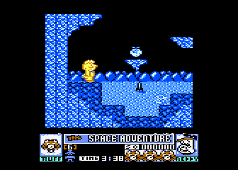 Ruff and Reddy in the Space Adventure atari screenshot