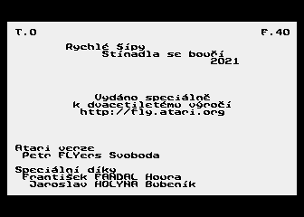 Rychlé Šípy - Stínadla Se Bourí atari screenshot