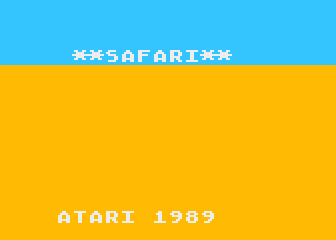 Safari atari screenshot