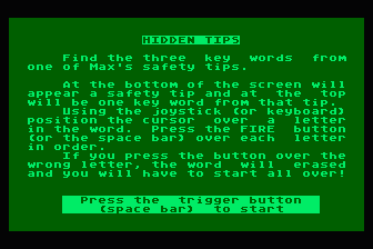 Safetyline atari screenshot