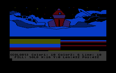 SAGE - Scott Adams' Graphics Editor atari screenshot