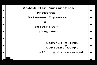 Salesman Expenses — screenshot 1