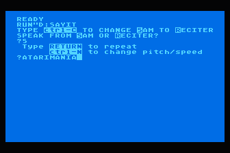 SAM - The Software Automatic Mouth — screenshot 1