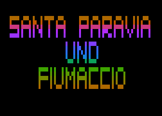 Santa Paravia und Fiumaccio atari screenshot