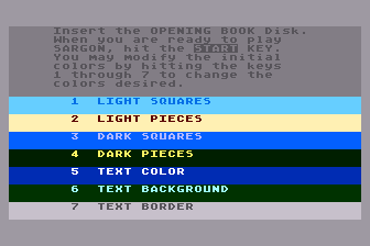 Sargon III atari screenshot