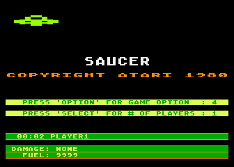 Saucer atari screenshot