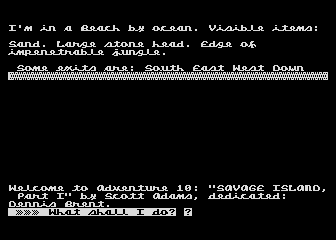 Adventure No. 10 - Savage Island - Part I atari screenshot