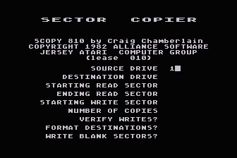 SCopy 810 atari screenshot