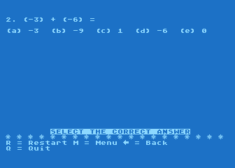 Score Improvement System for the SAT - Algebra atari screenshot