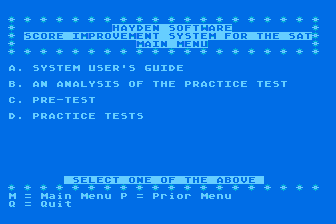 Score Improvement System for the SAT - Practice Tests atari screenshot