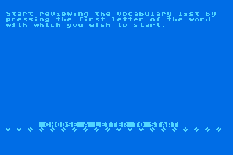 Score Improvement System for the SAT - Vocabulary atari screenshot