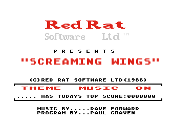 Screaming Wings atari screenshot