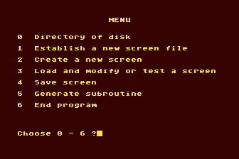 Screen Maker atari screenshot