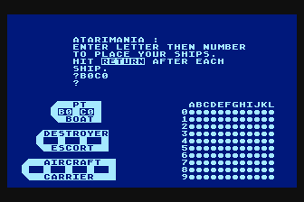 Sea Battle! atari screenshot