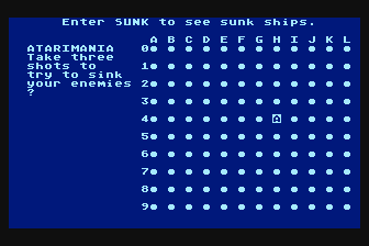 Sea Battle! atari screenshot