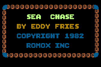 Sea Chase atari screenshot