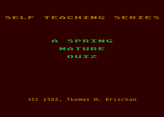 Self Teaching Series - A Spring Nature Quiz — screenshot 1