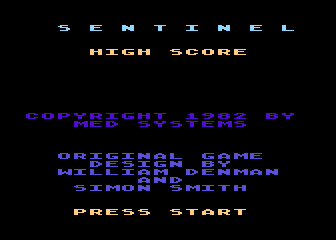 Sentinel atari screenshot