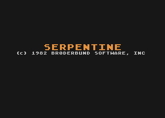 Serpentine atari screenshot
