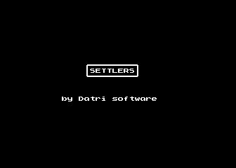 Settlers atari screenshot