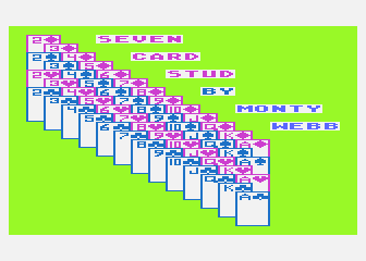 Seven Card Stud atari screenshot