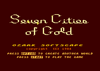 Seven Cities of Gold (The) atari screenshot